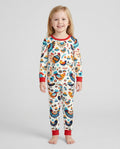 Pioneer Chickens And Roosters  Bamboo Two Piece Long Sleeve Pajama Set