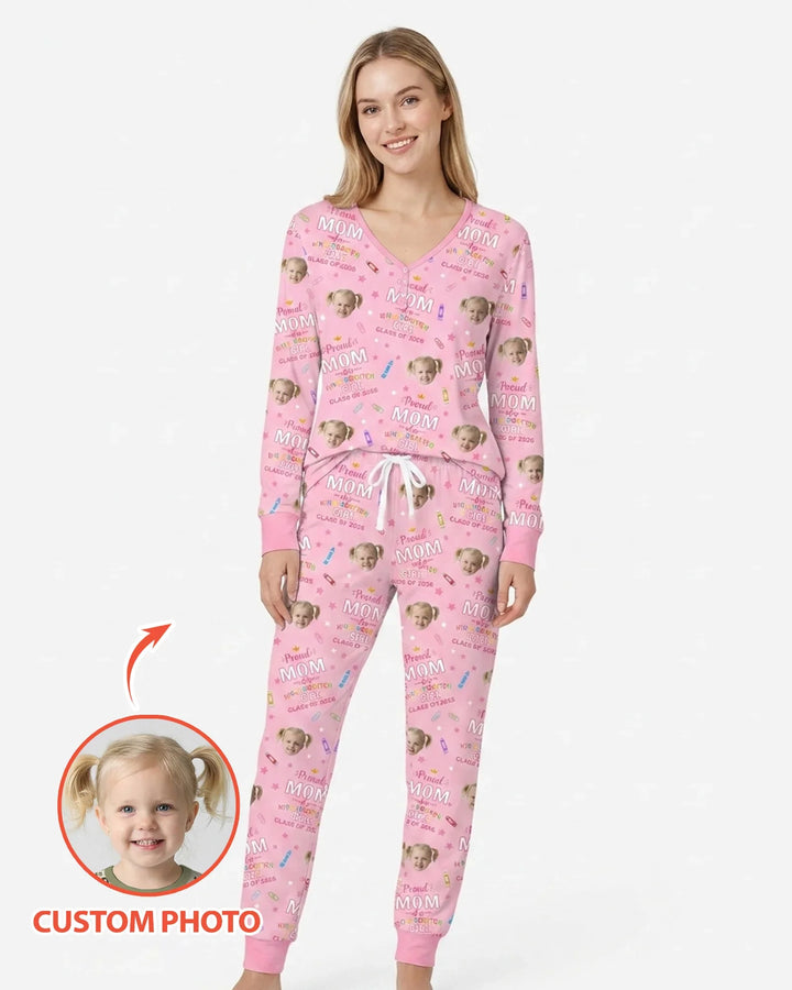 Proud Dad Mom Of Class Of 2026 Bamboo Women Pajama Set