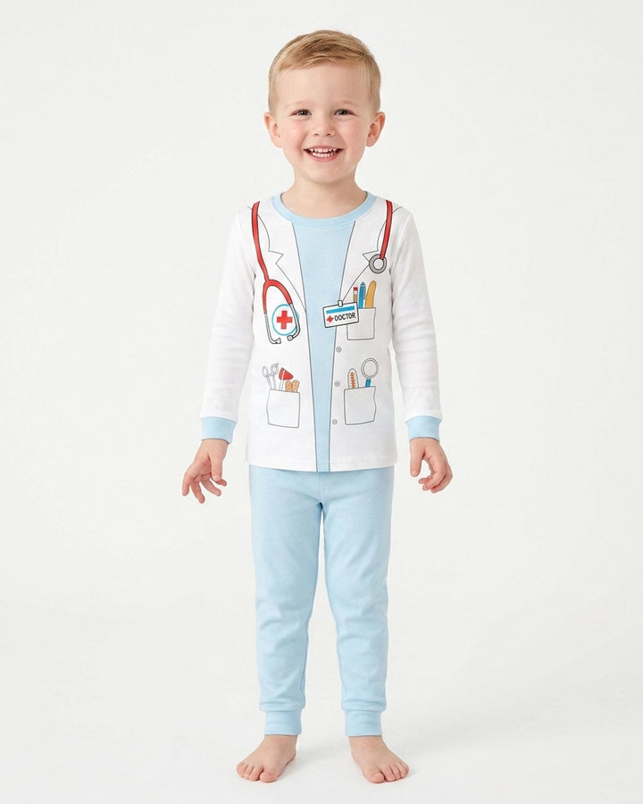 Template Bamboo Two Piece Long Sleeve Pyjamas Set