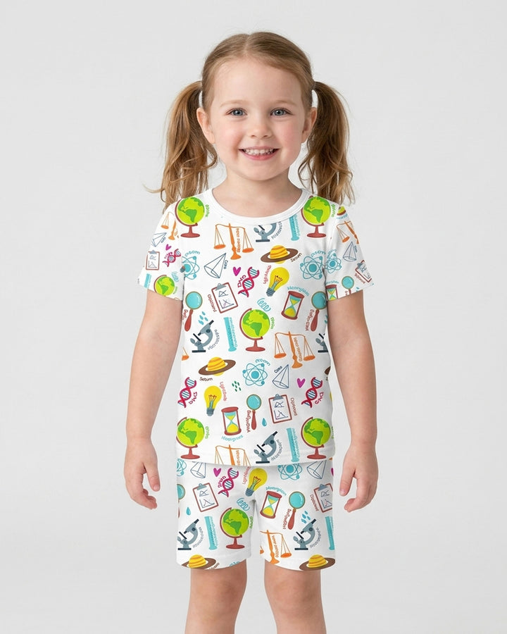 Template Bamboo Two Piece Short Sleeve Shorts Pyjamas Set