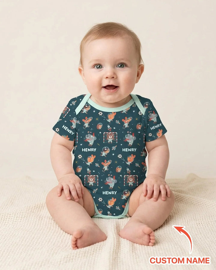 Space Soccer Bamboo Bodysuit