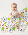 Tiny Scientist Explores The World  Bamboo Blanket