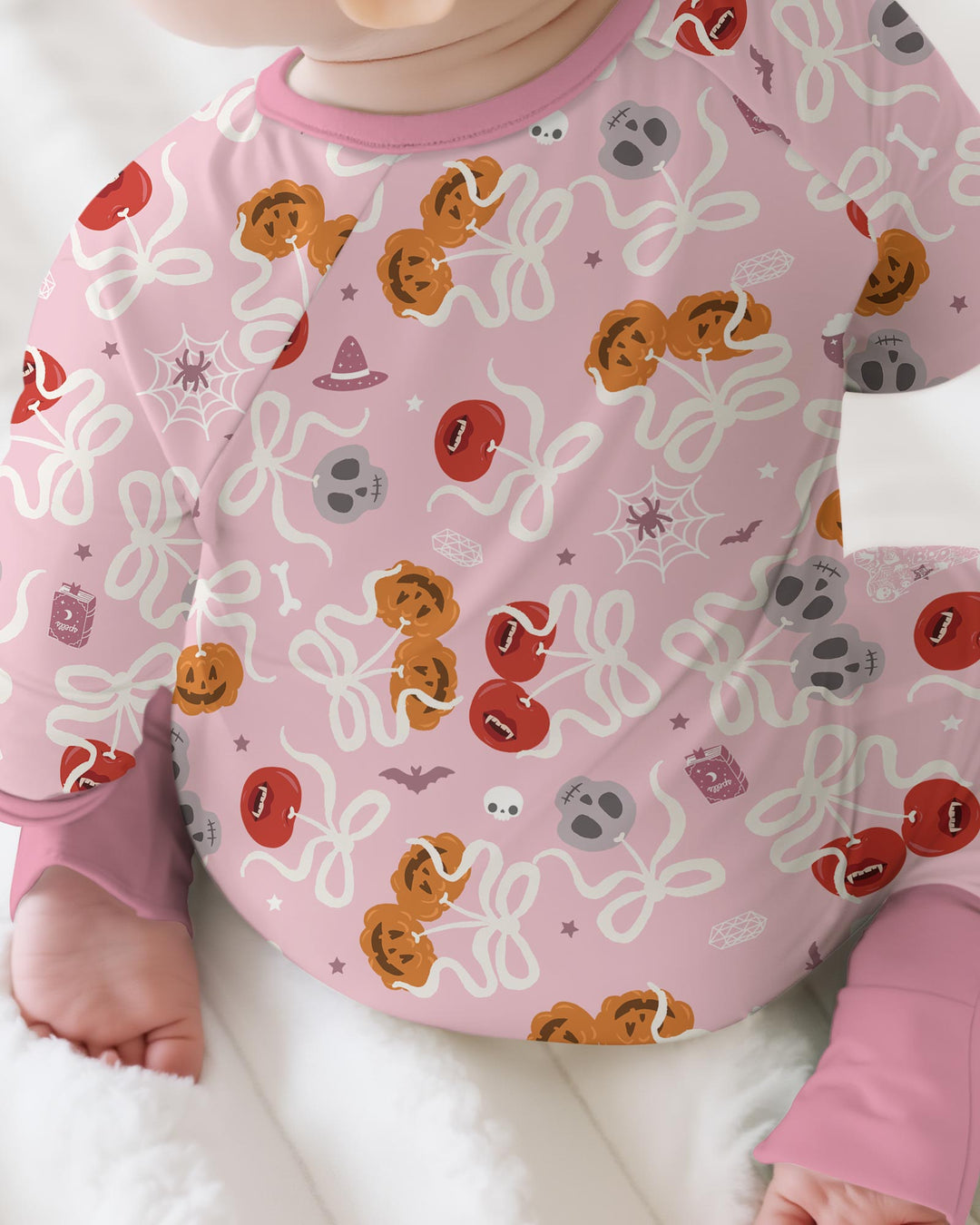 Spooky Halloween Cherry Matching Bamboo Convertible Zippy