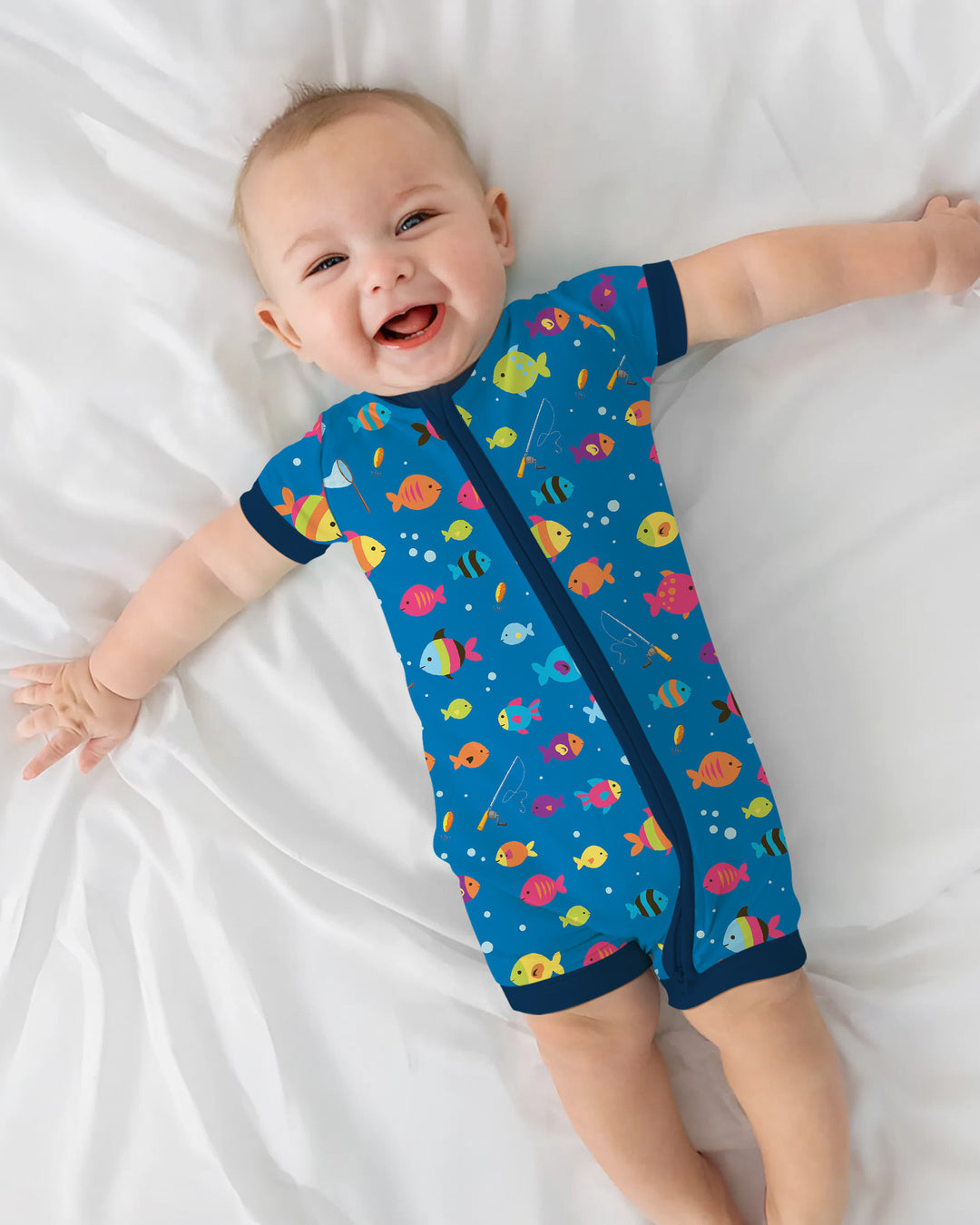 Little Fisher’s Adventure Bamboo Shorty Zippy