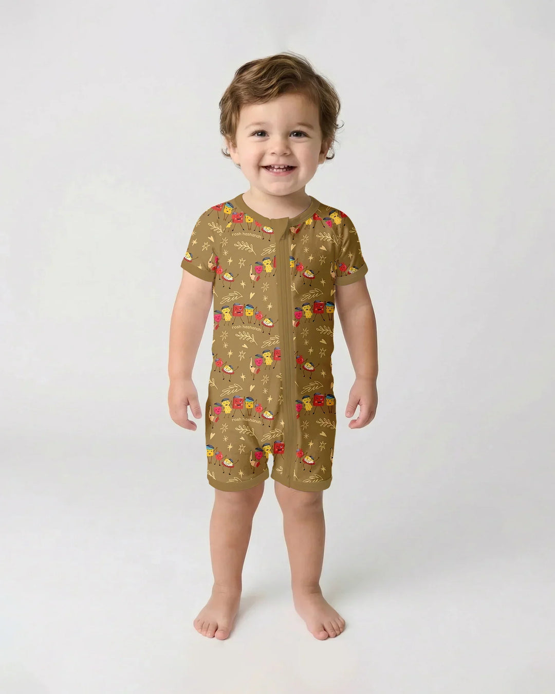 Let's Celebrate Rosh Hashanah Bamboo Shorty Zippy
