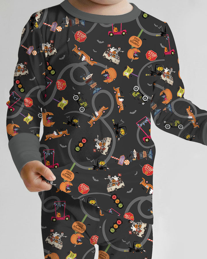 Trick or Treat Bamboo Two Piece Long Sleeve Pajama Set