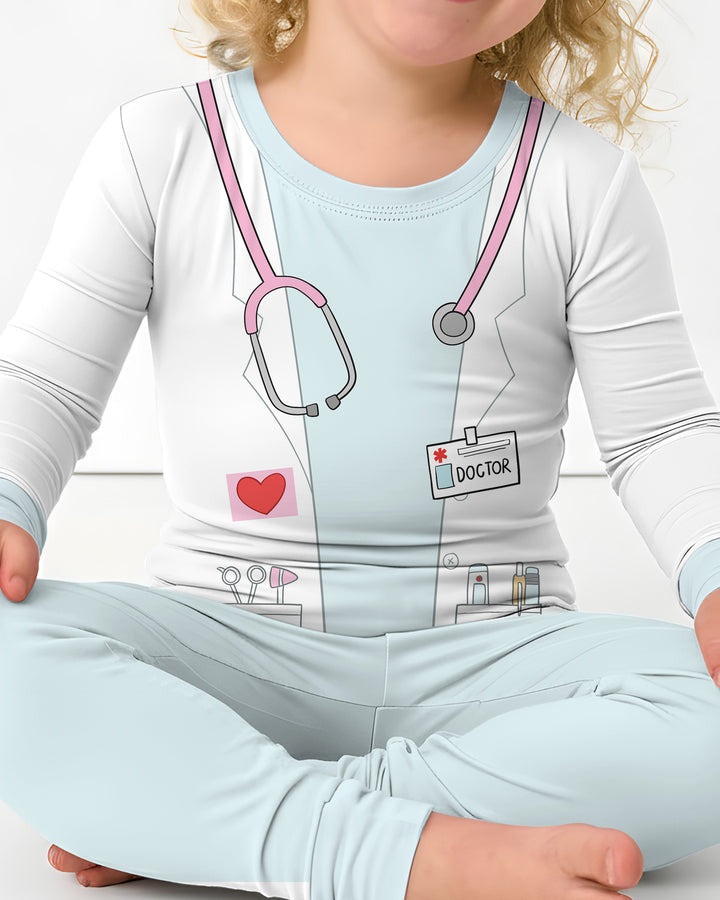Template Bamboo Two Piece Long Sleeve Pyjamas Set
