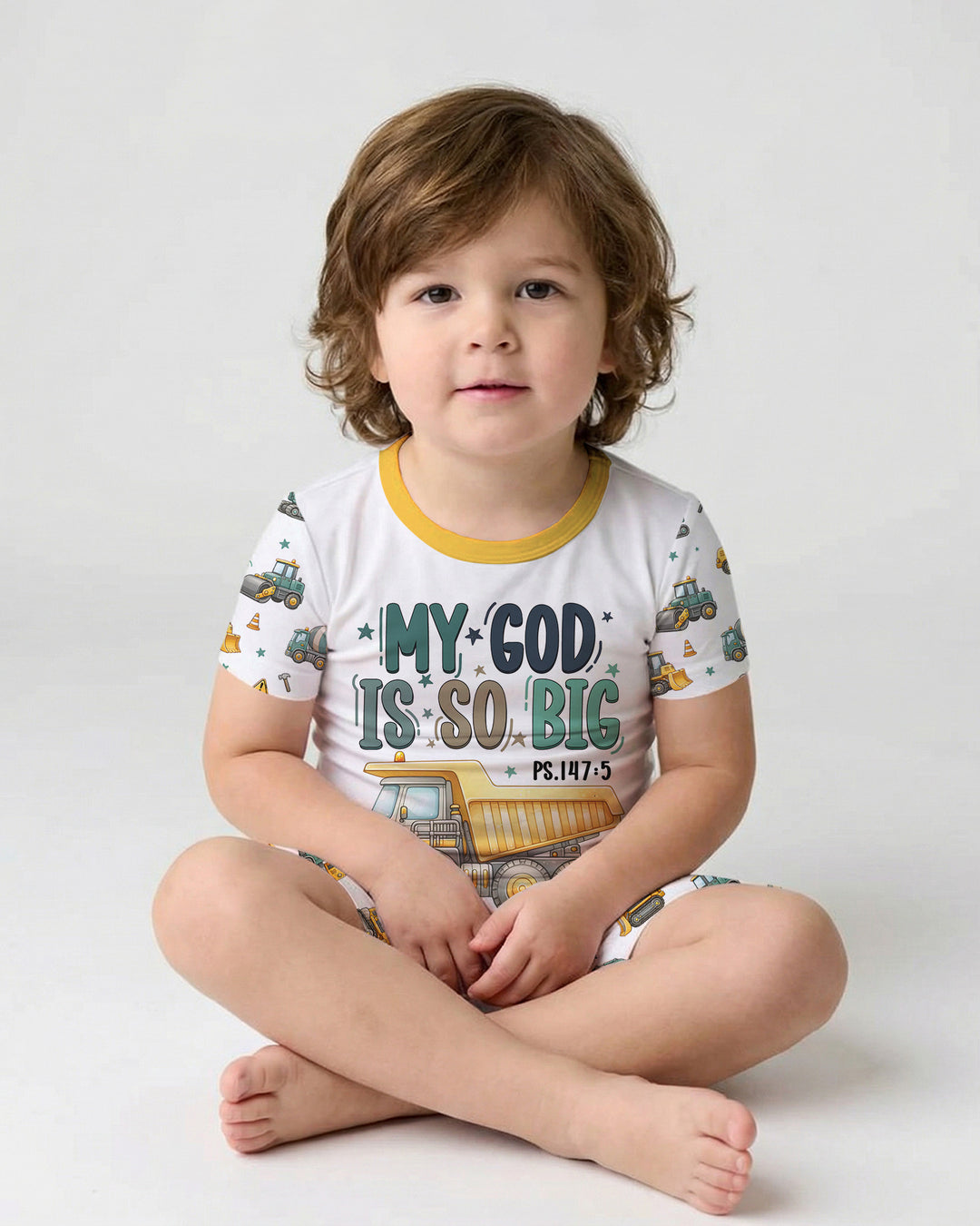 Template Bamboo Two Piece Short Sleeve Shorts Pyjamas Set