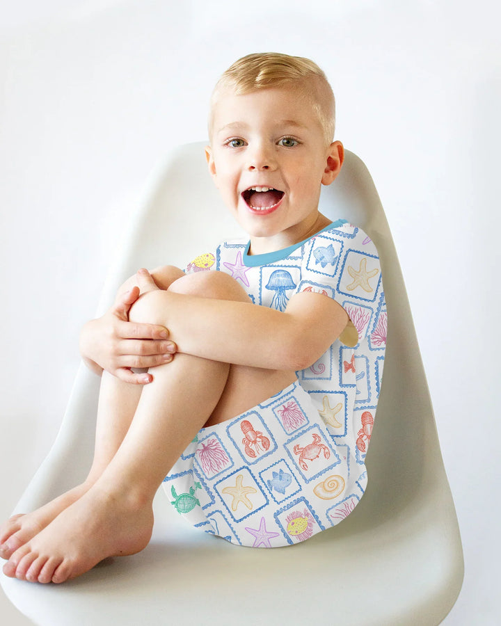 Coastal Treasures Family Matching Bamboo Two Piece Short Sleeve Shorts Pajama Set
