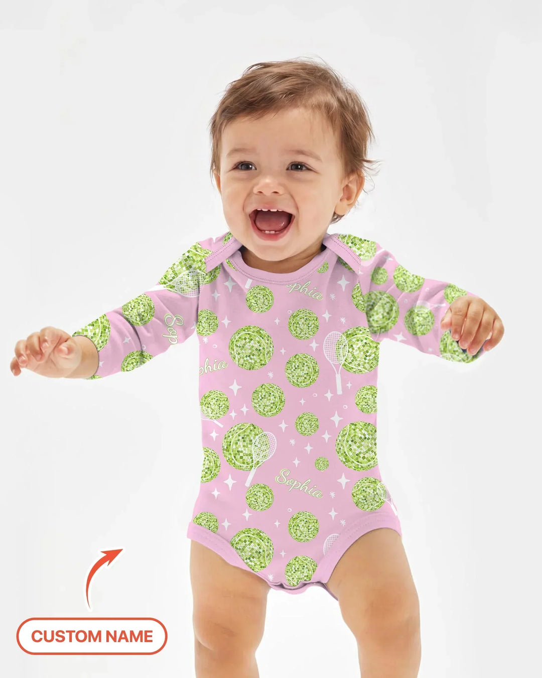Tennis Disco Girl Party Matching Bamboo Bodysuit