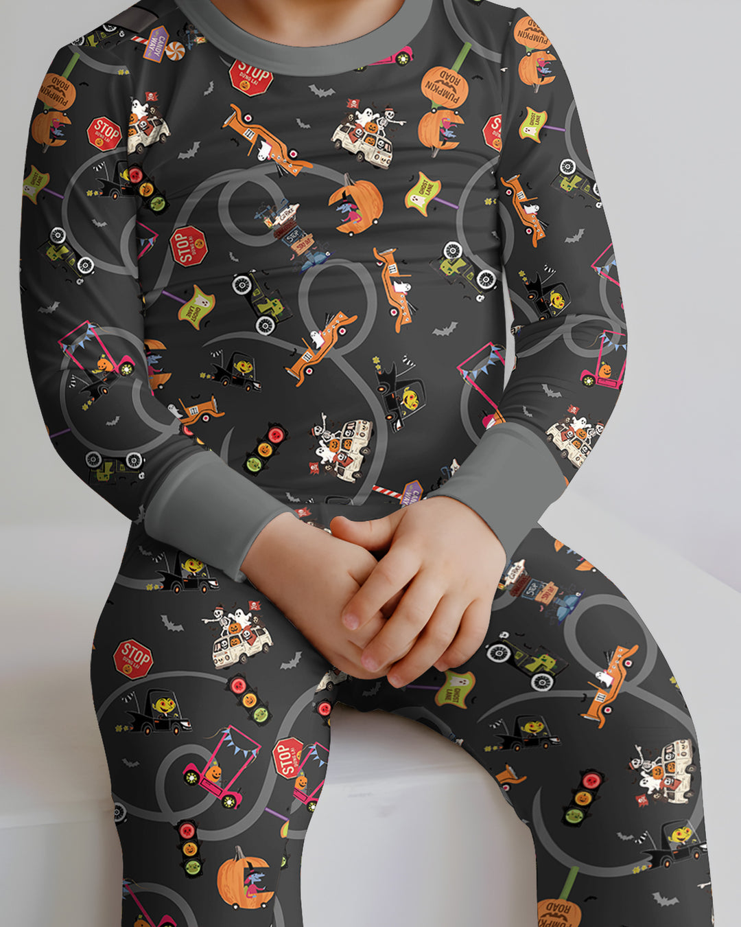 Trick or Treat Bamboo Two Piece Long Sleeve Pajama Set