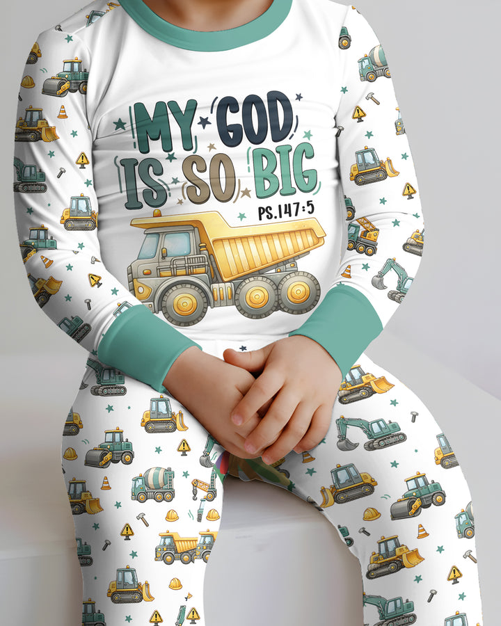 Template Bamboo Two Piece Long Sleeve Pyjamas Set