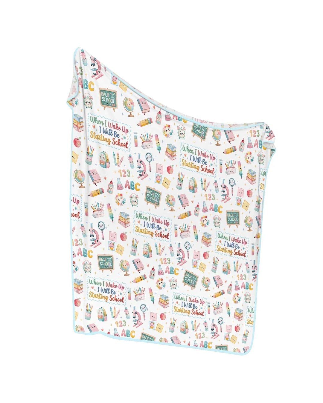When I Wake Up I Will Be Starting School Bamboo Blanket