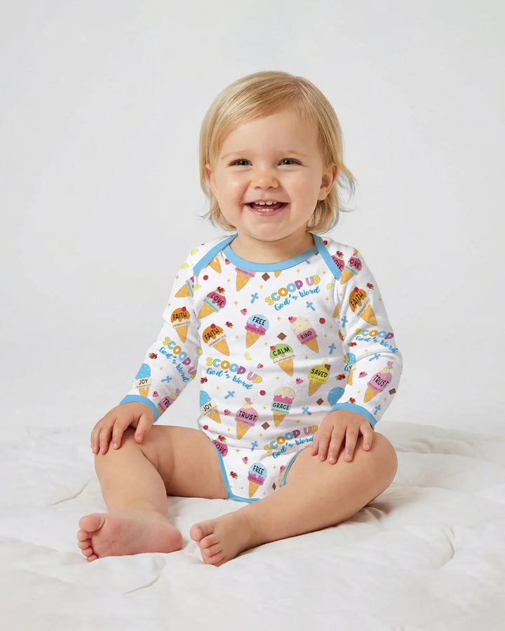 Ice Cream Summer Christian  Bamboo Bodysuit