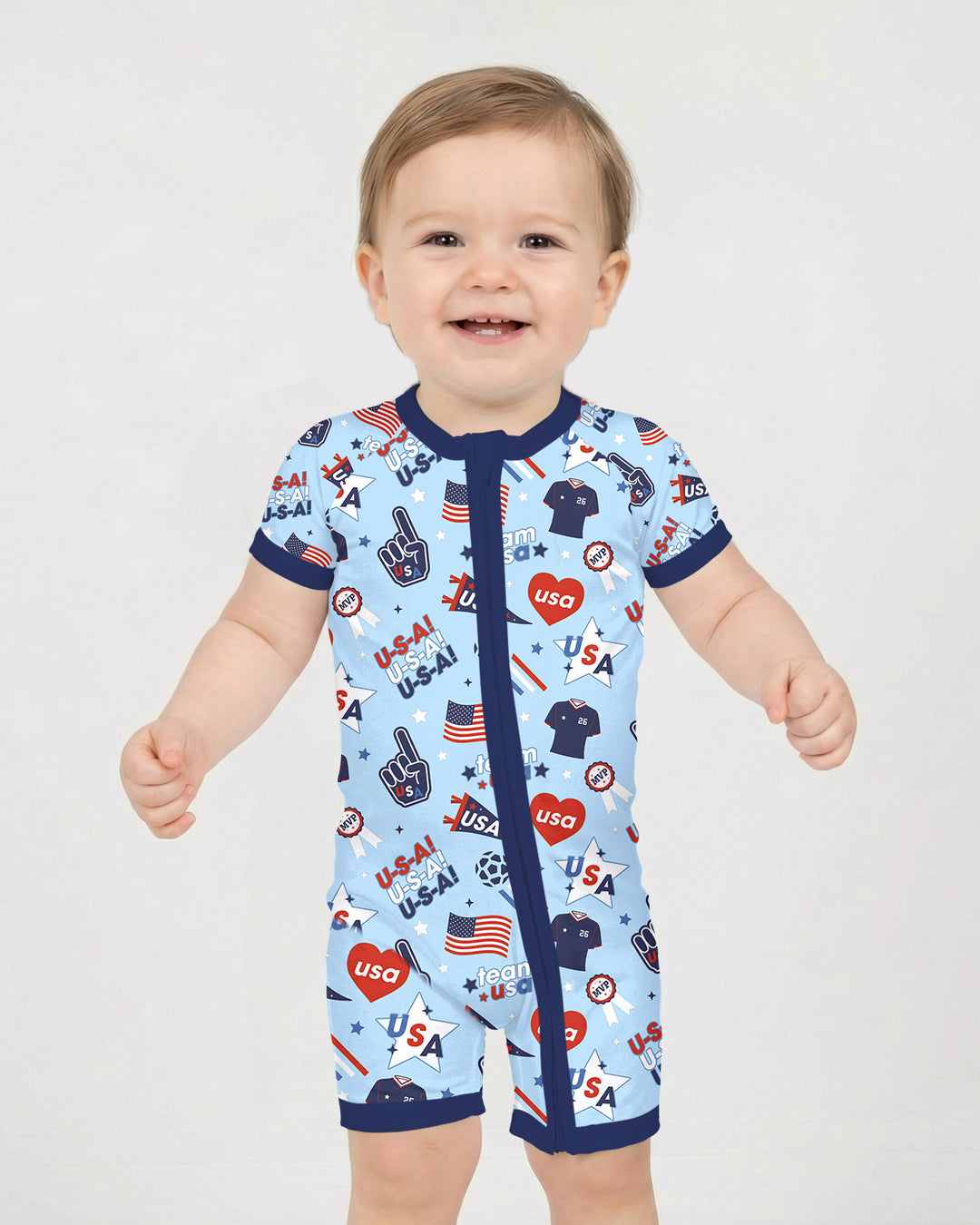 Soccer Party Team USA Bamboo Shorty Zippy