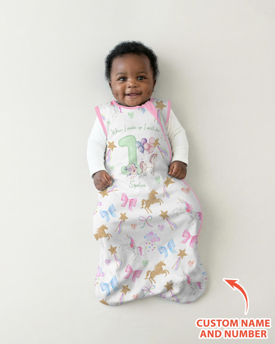 Custom Name When I Wake Up I Will Be Birthday Bamboo Sleep Bag