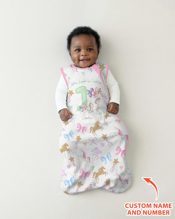 Custom Name When I Wake Up I Will Be Birthday Bamboo Sleep Bag