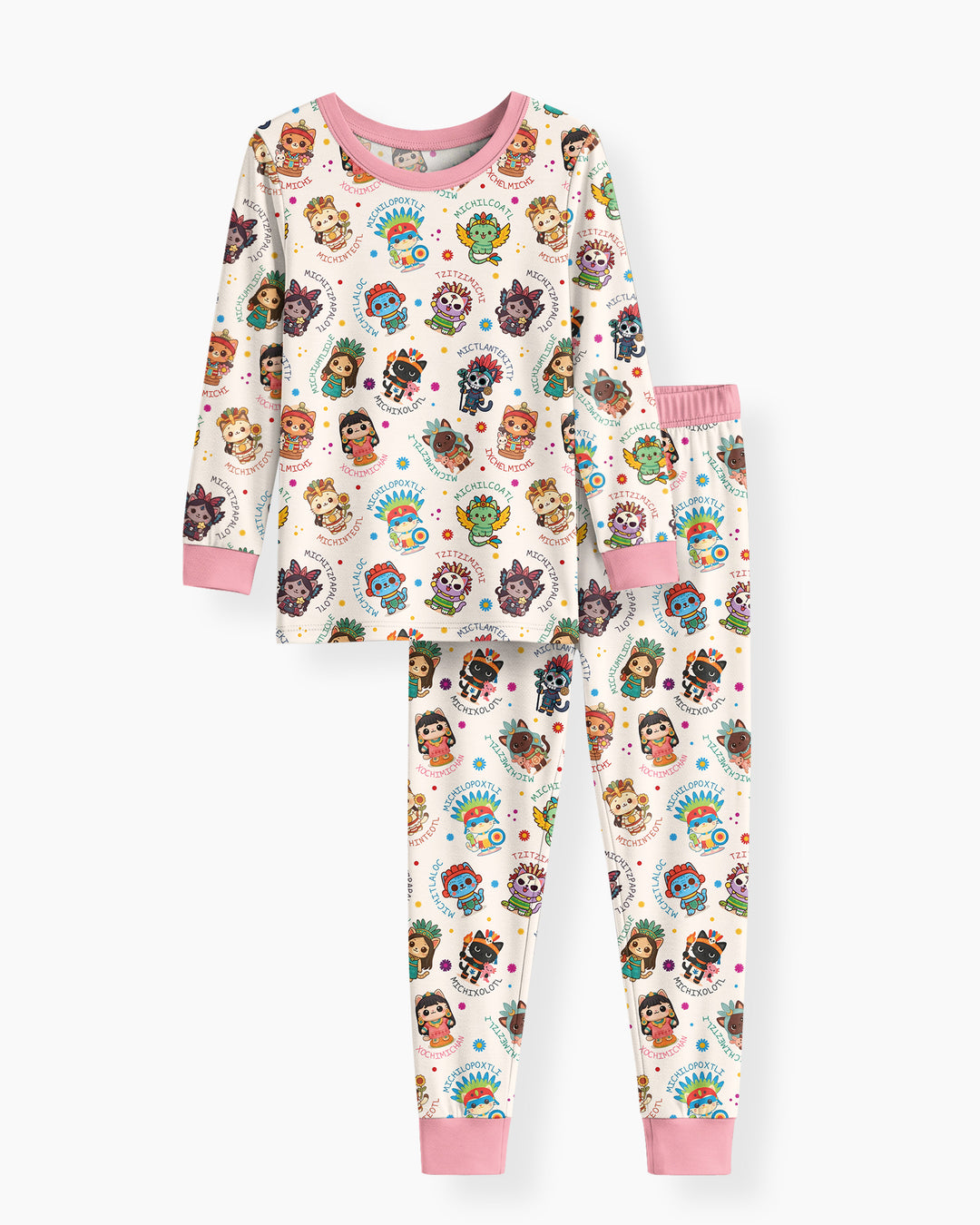 Michi Fiesta Azteca Bamboo Two Piece Long Sleeve Pajama Set