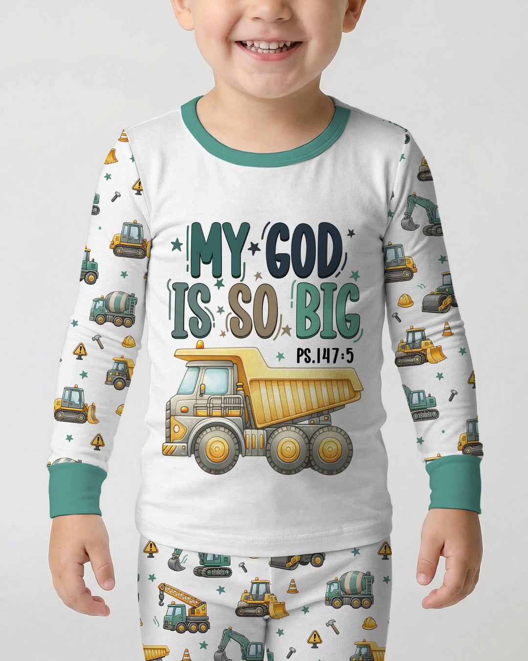Template Bamboo Two Piece Long Sleeve Pyjamas Set