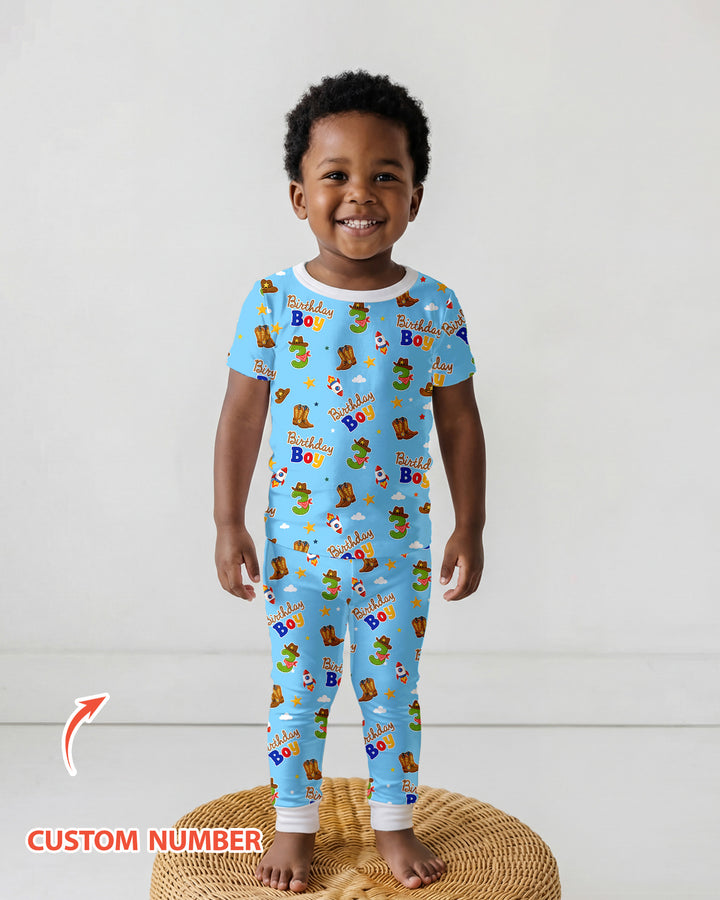 CUSTOM Template Bamboo Two Piece Short Sleeve Pyjamas Set