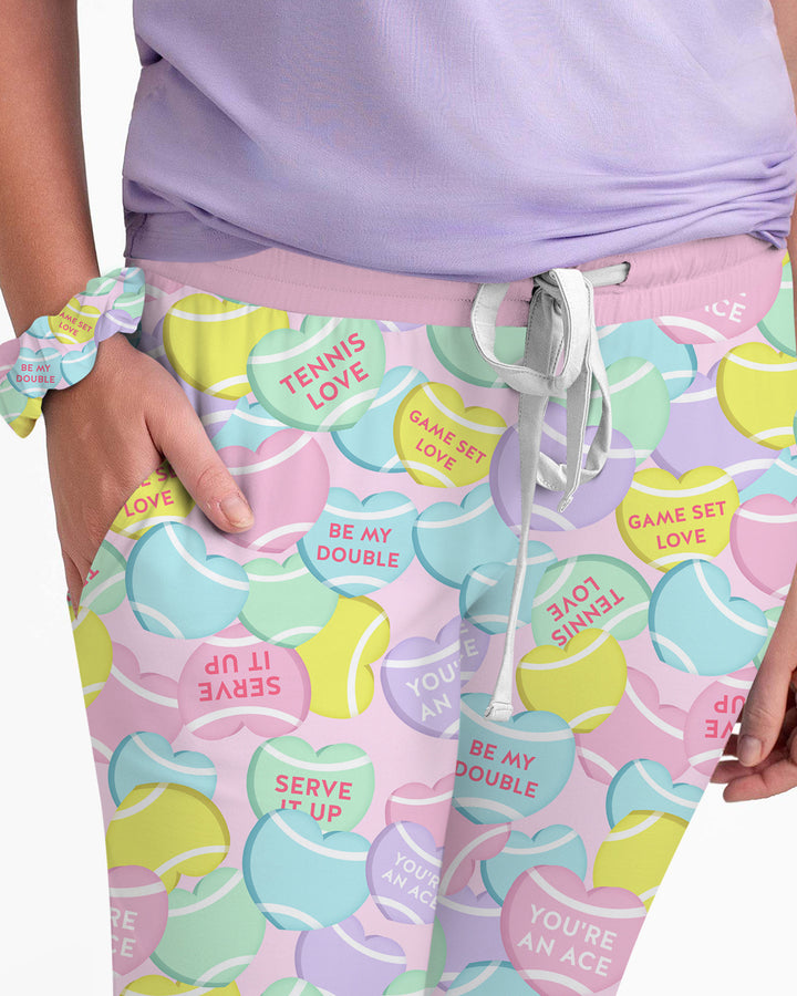 Tennis Candy Family Matching Bamboo Women Pajama Set