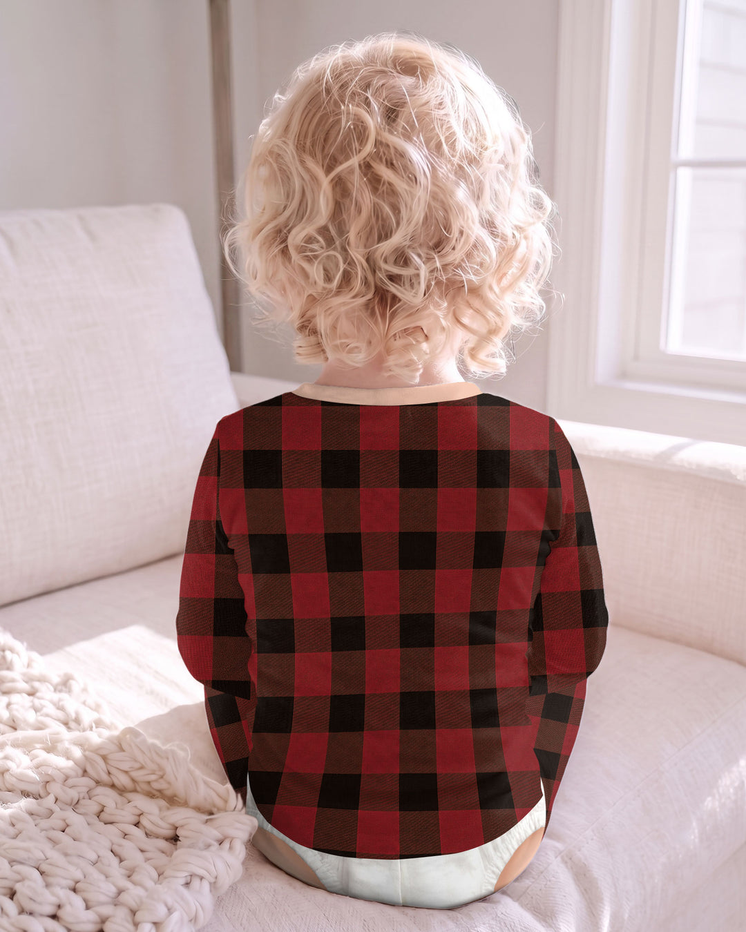 Kid Funny Christmas Bamboo Two Piece Long Sleeve Pajama Set
