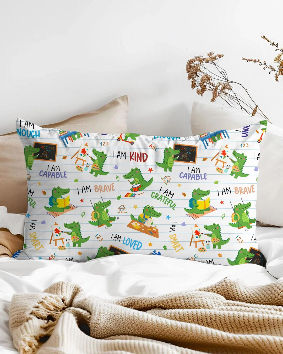Brave Gator Days Bamboo Pillow Case