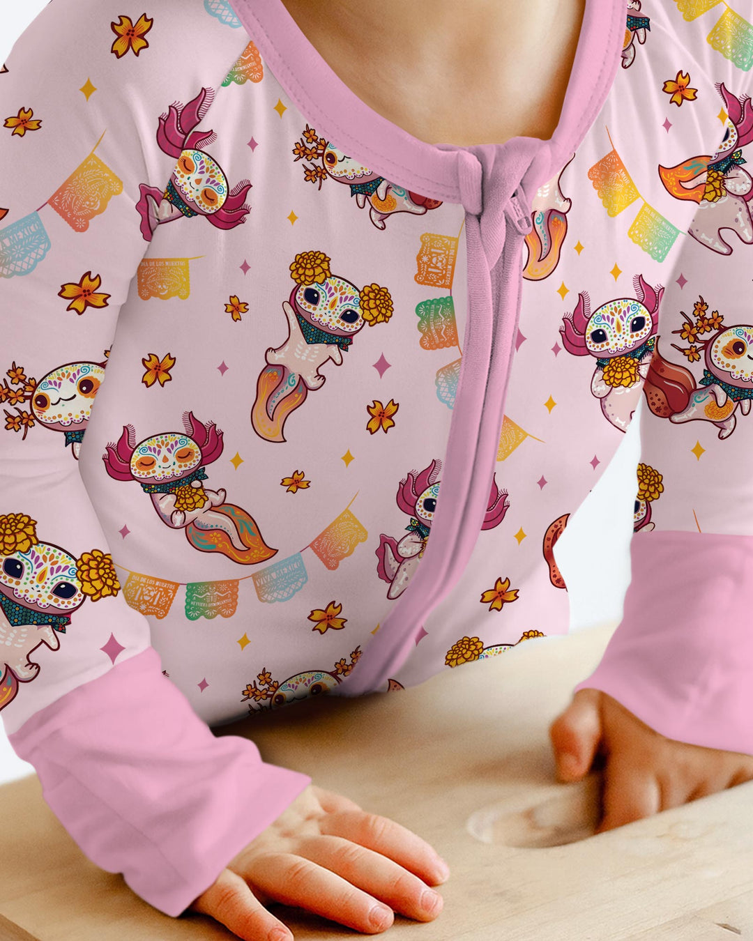 Axololt Día de los Muertos Bamboo Convertible Zippy