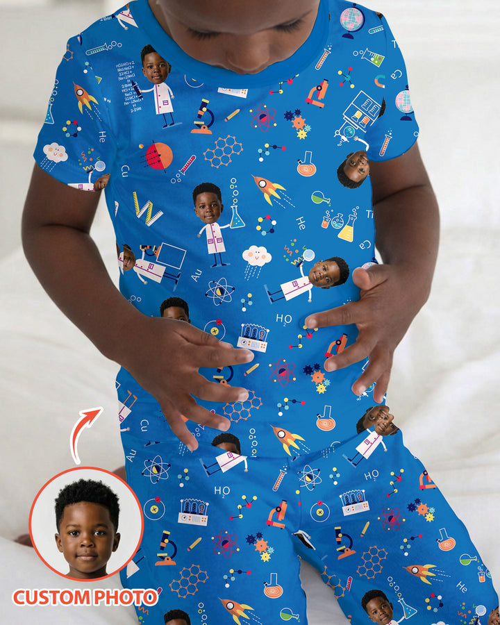 CUSTOM Template Bamboo Two Piece Short Sleeve Pyjamas Set