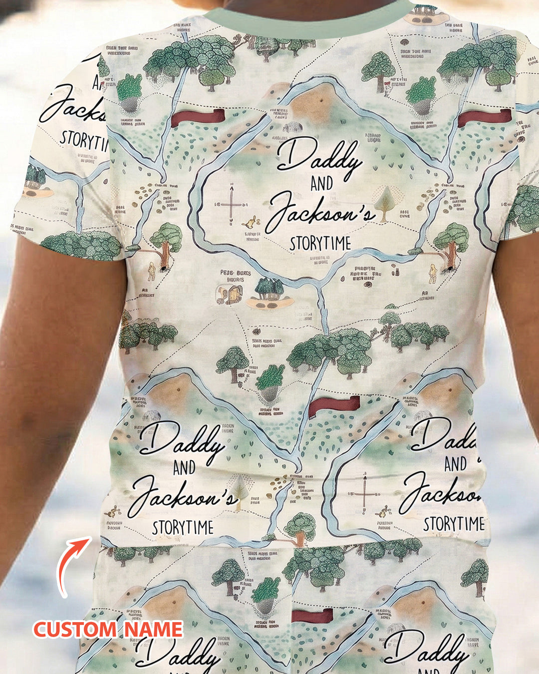 CUSTOM Template Bamboo Two Piece Short Sleeve Pyjamas Set