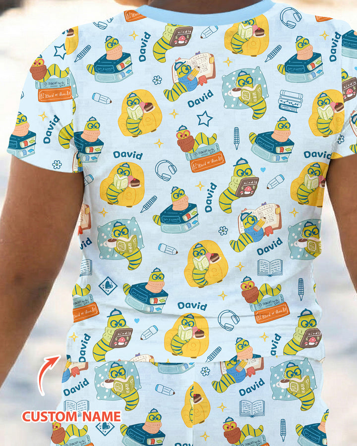 CUSTOM Template Bamboo Two Piece Short Sleeve Pyjamas Set