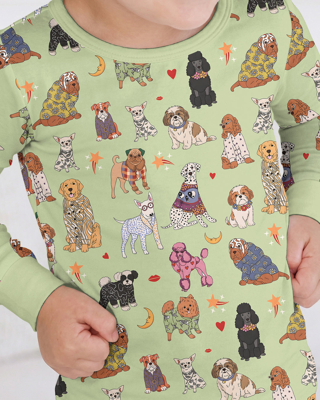 Paws In Pajamas Bamboo Two Piece Long Sleeve Pajama Set