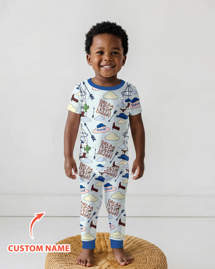 CUSTOM Template Bamboo Two Piece Short Sleeve Pyjamas Set