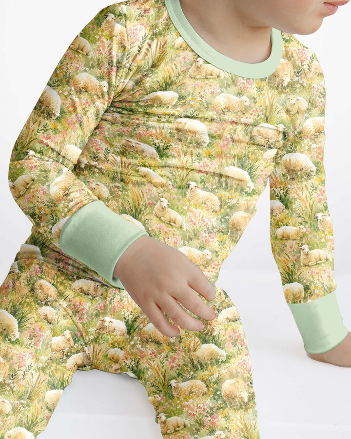 Template Bamboo Two Piece Long Sleeve Pyjamas Set