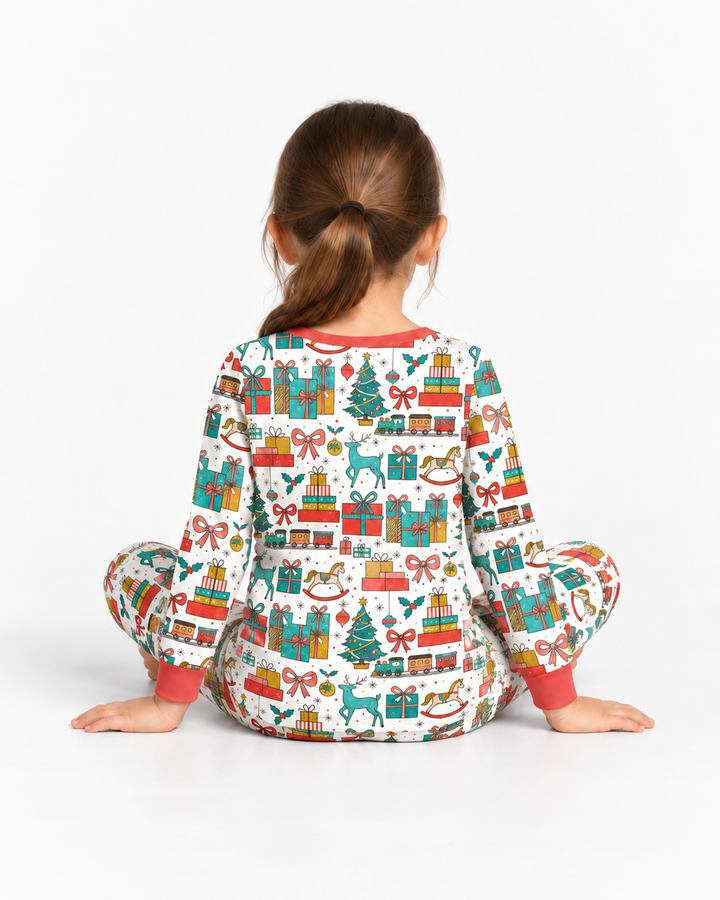 Santa’s Special Delivery Bamboo Two Piece Long Sleeve Pajama Set