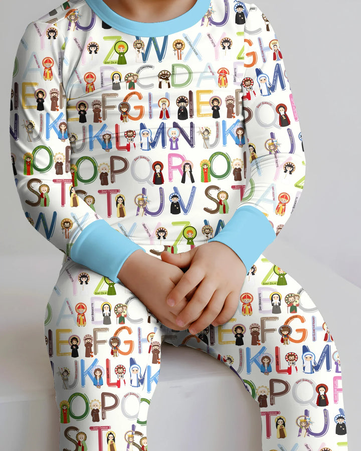 Saint ABCs Bamboo Two Piece Long Sleeve Pajama Set