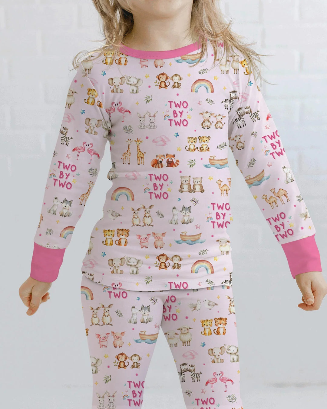 Two By Two Bamboo Two Piece Long Sleeve Pajama Set