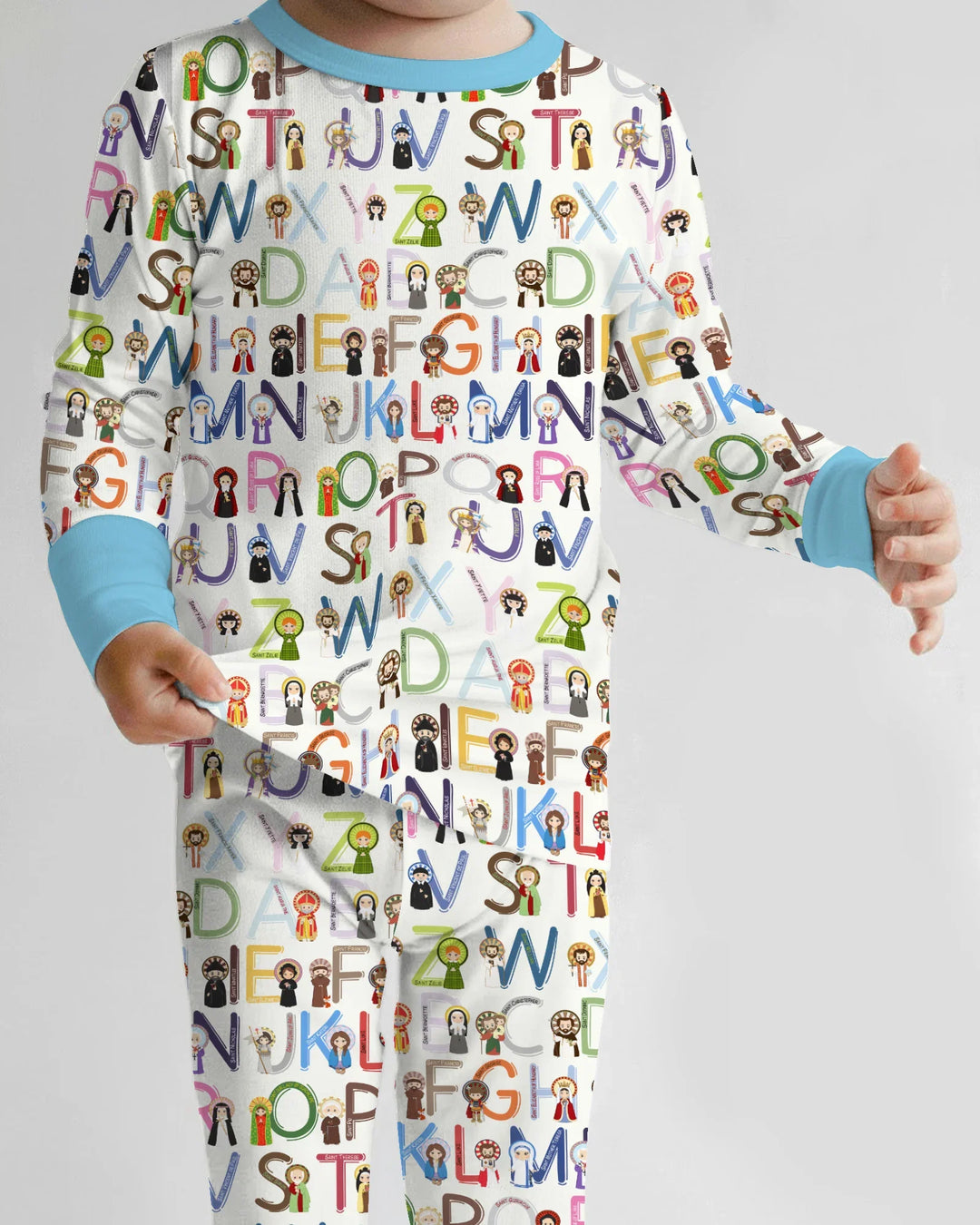Saint ABCs Bamboo Two Piece Long Sleeve Pajama Set