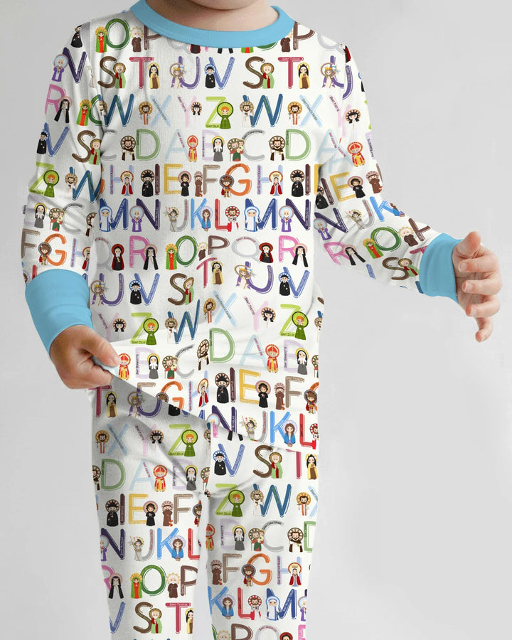 Saint ABCs Bamboo Two Piece Long Sleeve Pajama Set