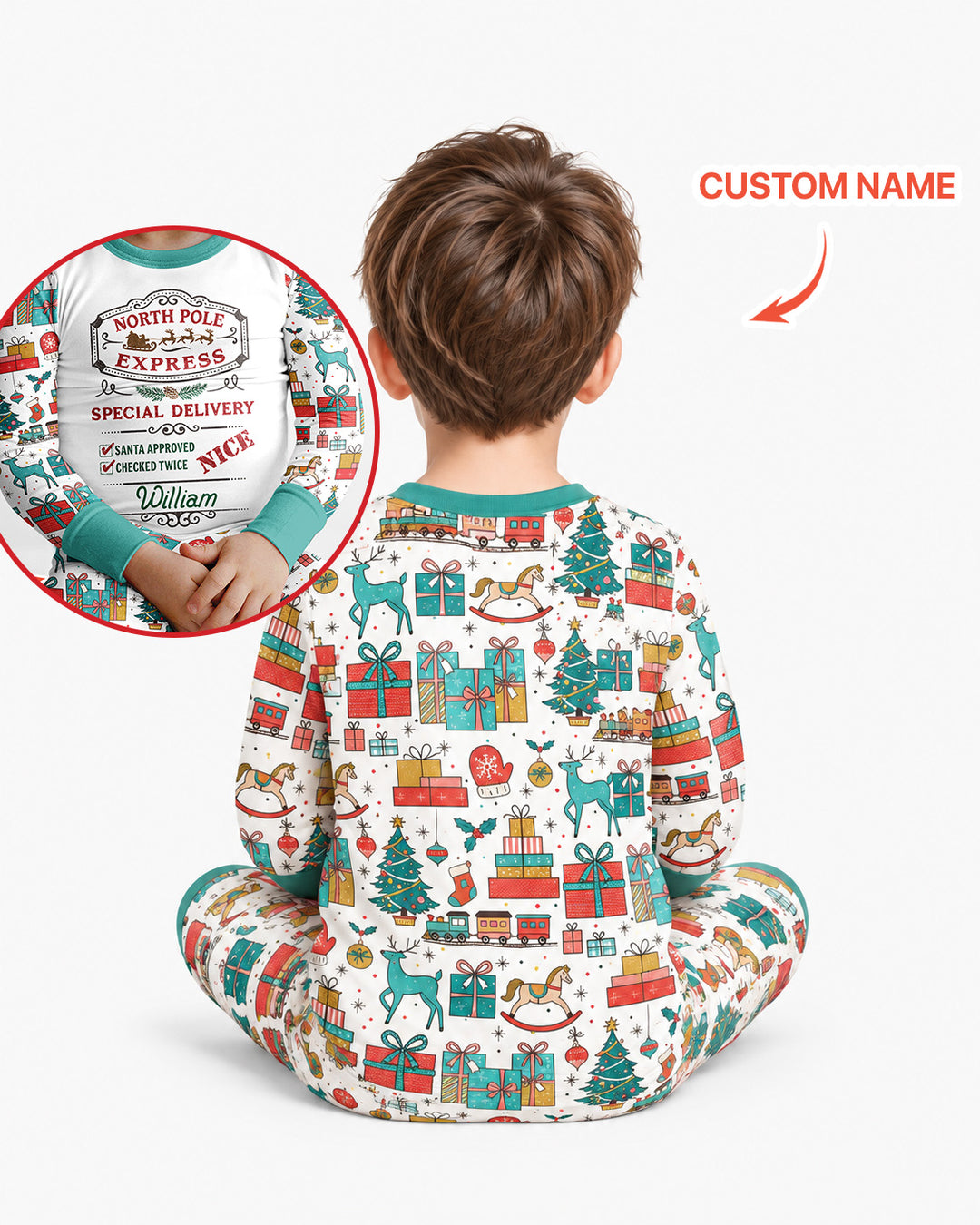 Santa’s Special Delivery Bamboo Two Piece Long Sleeve Pajama Set