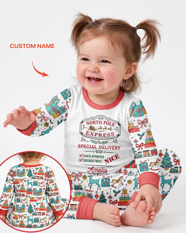 Santa’s Special Delivery Bamboo Two Piece Long Sleeve Pajama Set
