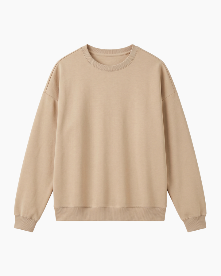 Solid Color Bamboo Adult Crewneck Sweatshirt