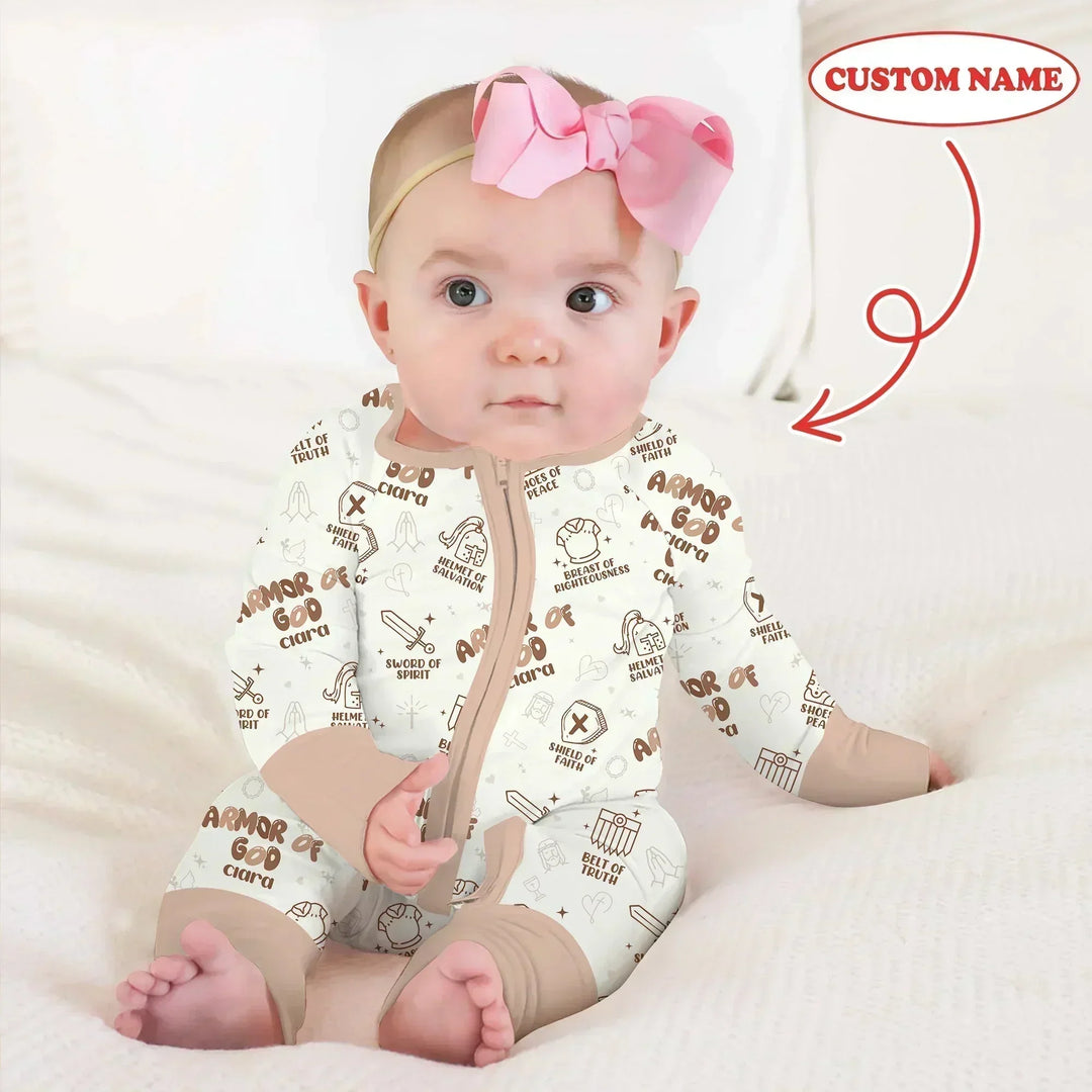 Armor of God Custom Name Convertible Zippy , Armor of God Custom Name Convertible Zippy - 0-3M