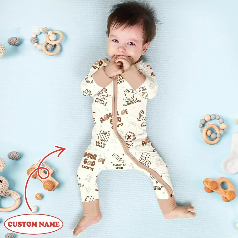 Armor of God Custom Name Convertible Zippy , Armor of God Custom Name Convertible Zippy - 0-3M