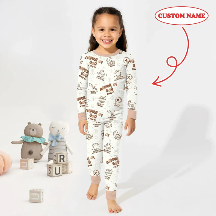 Armor of God Two Piece Long Sleeve Pajama Set , Armor of God Two Piece Long Sleeve Pajama Set - 12-18M