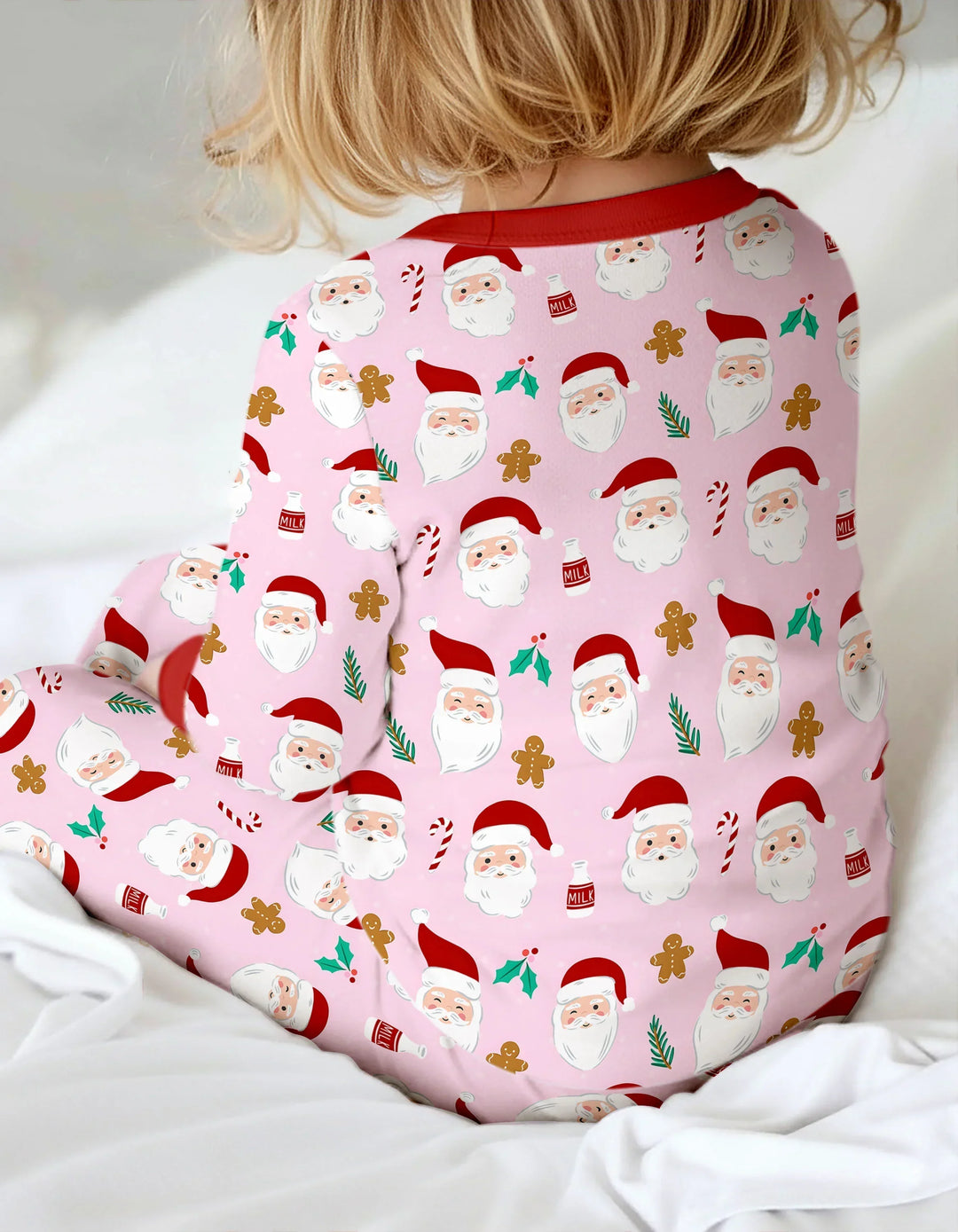 Christmas Sweet Santa Bamboo Two Piece Long Sleeve Pajama Set