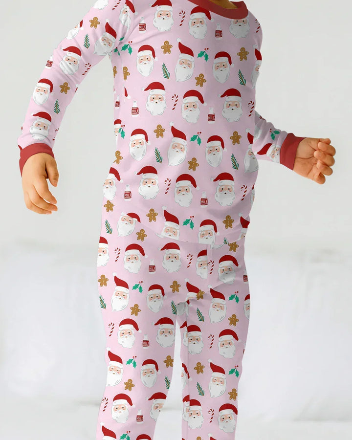Christmas Sweet Santa Bamboo Two Piece Long Sleeve Pajama Set