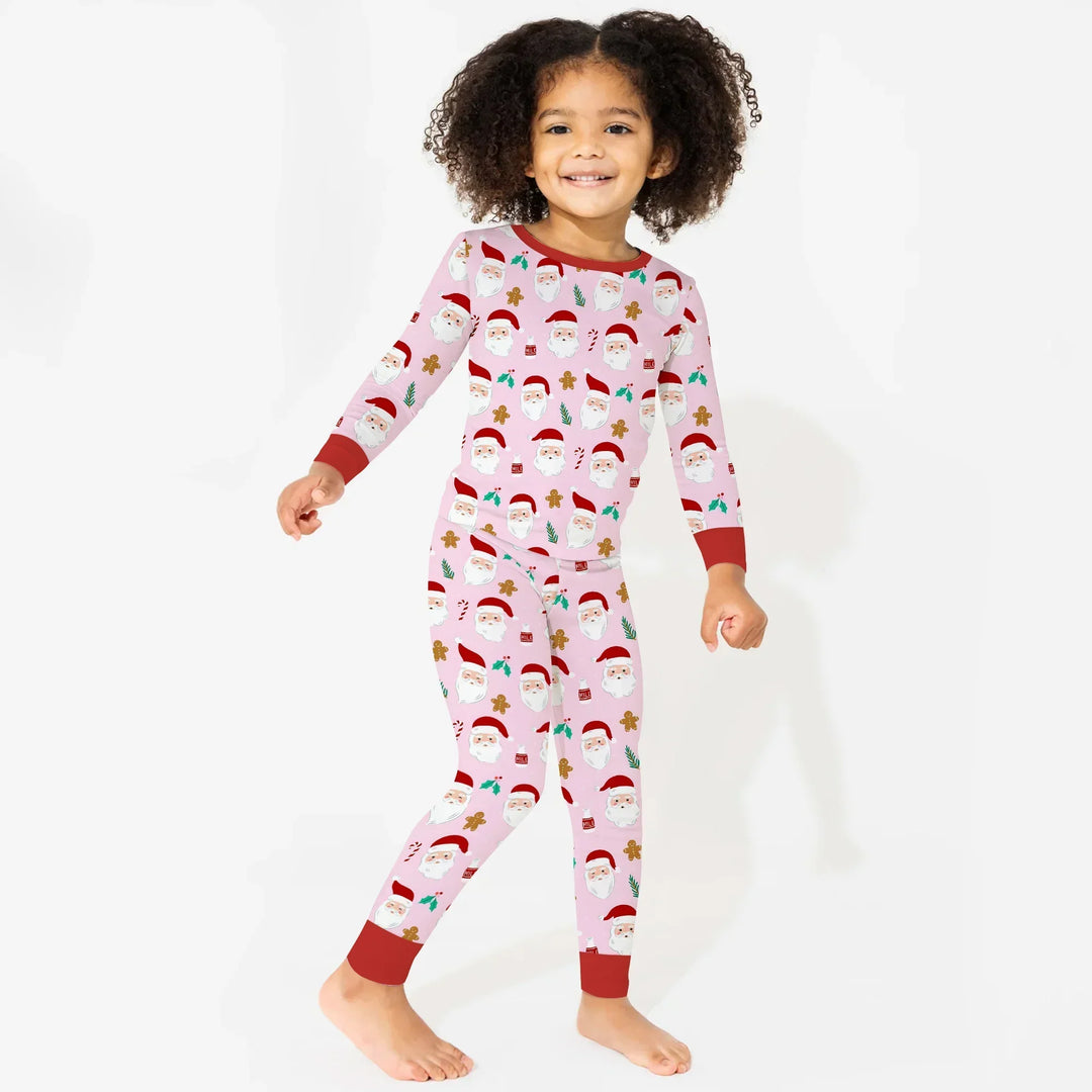 Christmas Sweet Santa Bamboo Two Piece Long Sleeve Pajama Set