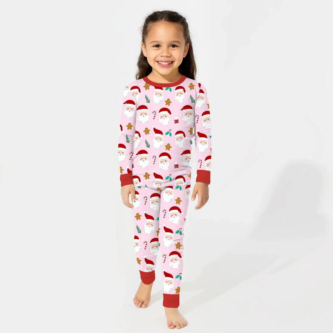 Christmas Sweet Santa Bamboo Two Piece Long Sleeve Pajama Set