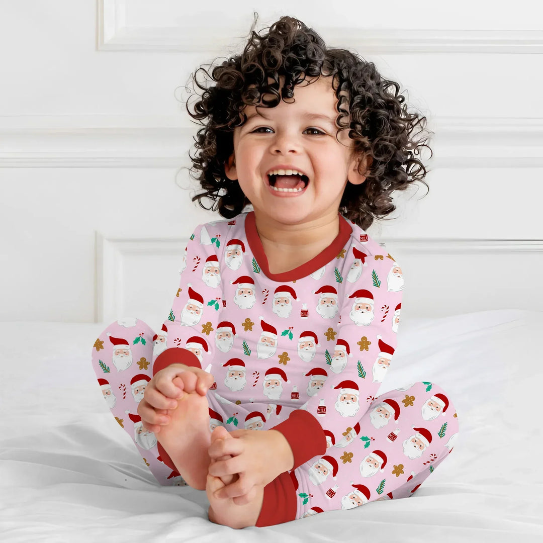 Christmas Sweet Santa Bamboo Two Piece Long Sleeve Pajama Set